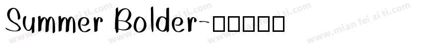 Summer Bolder字体转换